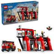 LEGO-60414 Parque de Bomberos con Camión de Bomberos