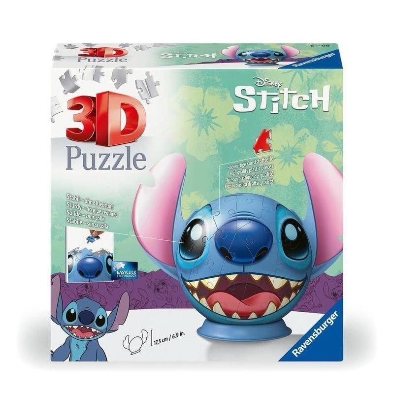 Puzzle 3D - Stitch con orejas - RAVENSBURGER