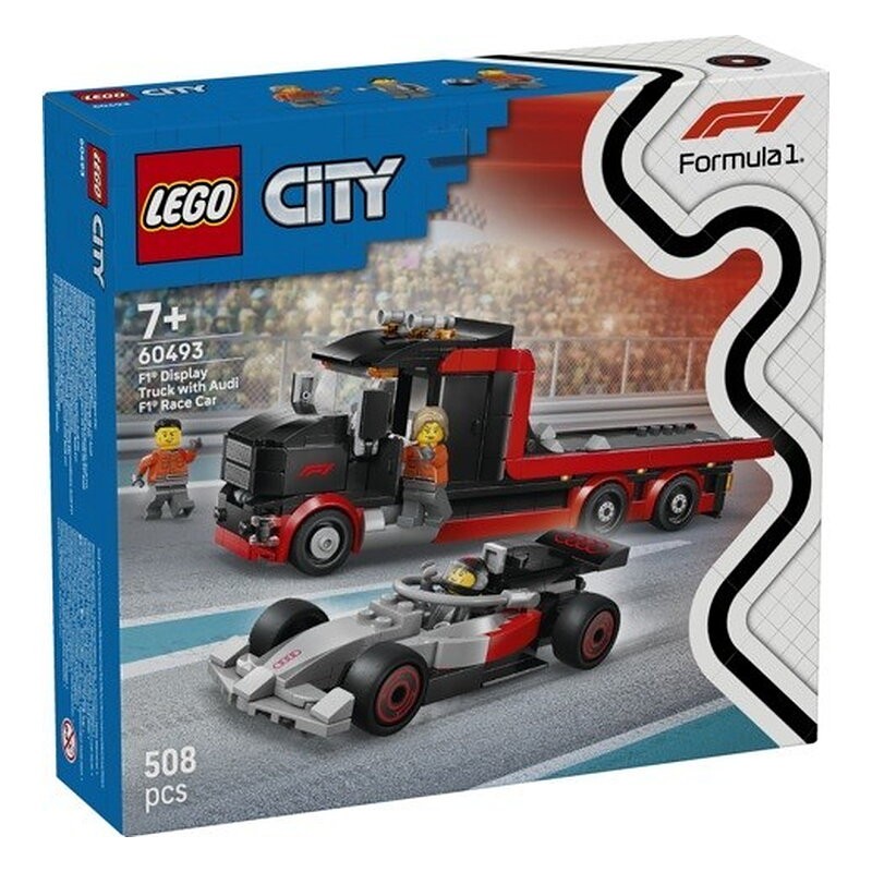 LEGO CITY-CAMION DE EXPOSICION DE F1® CON COCHE DE CARRERAS AUDIF1®