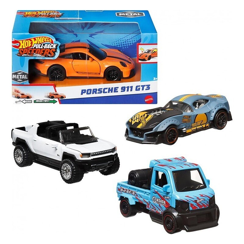 HOT WHEEL COCHE CARRERAS 1:43 PULL BACK