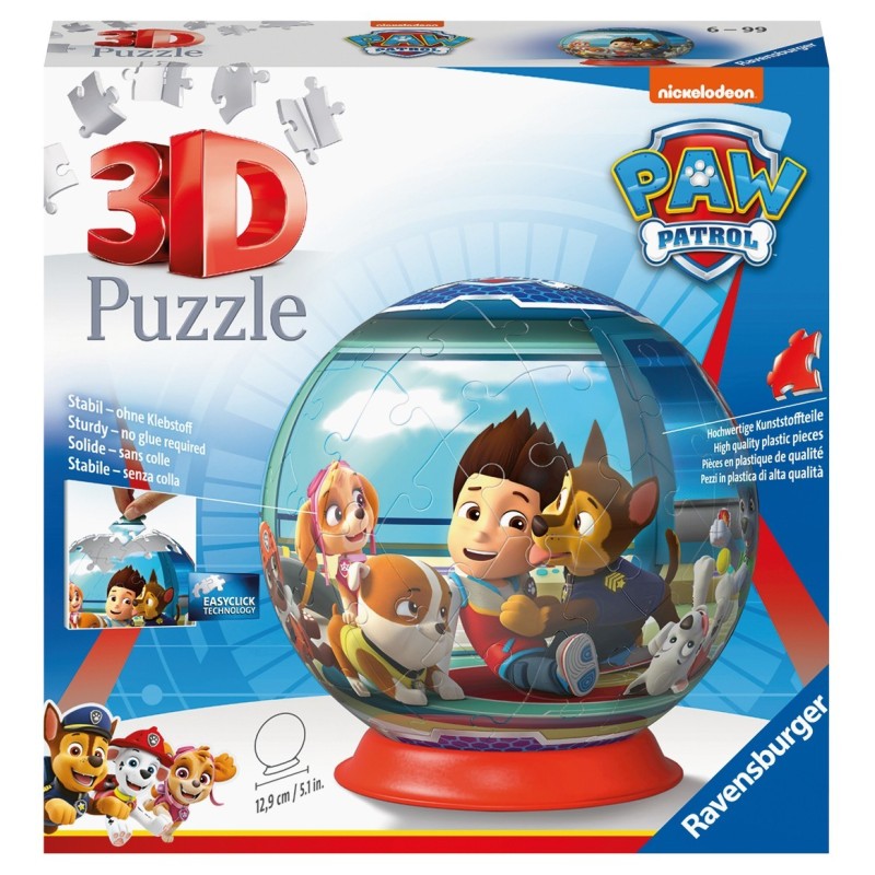 Puzzle Ball 3D 72 pcs: Puzzle ball Paw Patrol