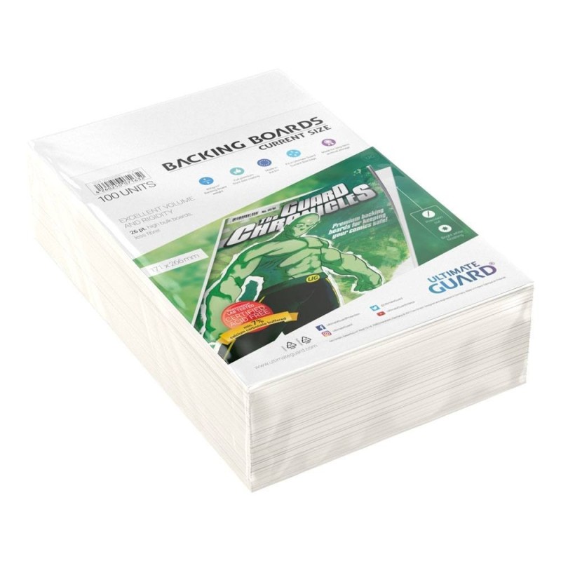 CARTONES DE SOPORTE PARA COMICS - ULTIMATE GUARD (100 UDS)
