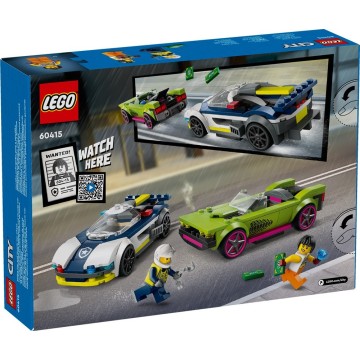 LEGO-60415 Coche de Policía y Potente Deportivo