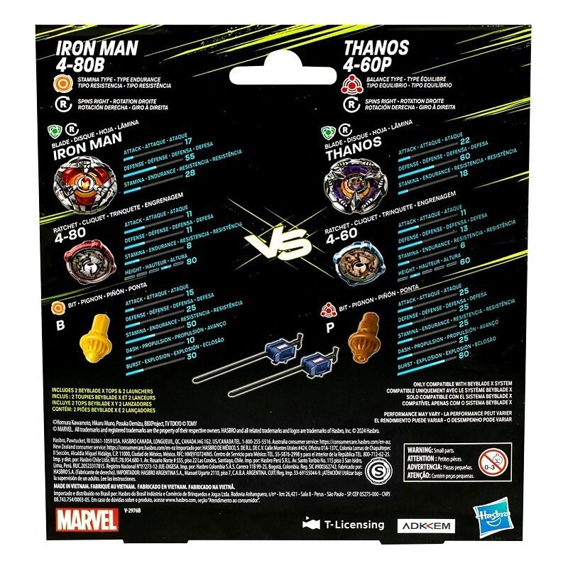 BEYBLADE X MARVEL SURTIDO