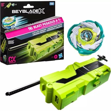 BEYBLADE X - SET DE LANZADOR PORTATIL