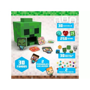 CREA TUS PEGATINAS 3D MINECRAFT