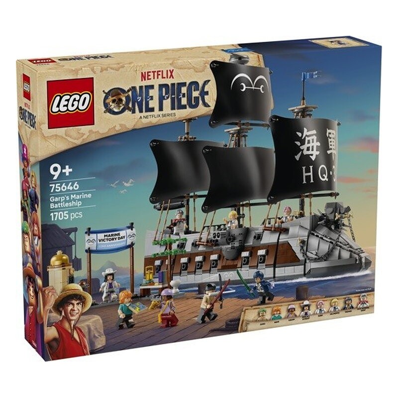 (PREPEDIDO) LEGO ONE PIECE - BARCO DE LA MARINA DE GARP
