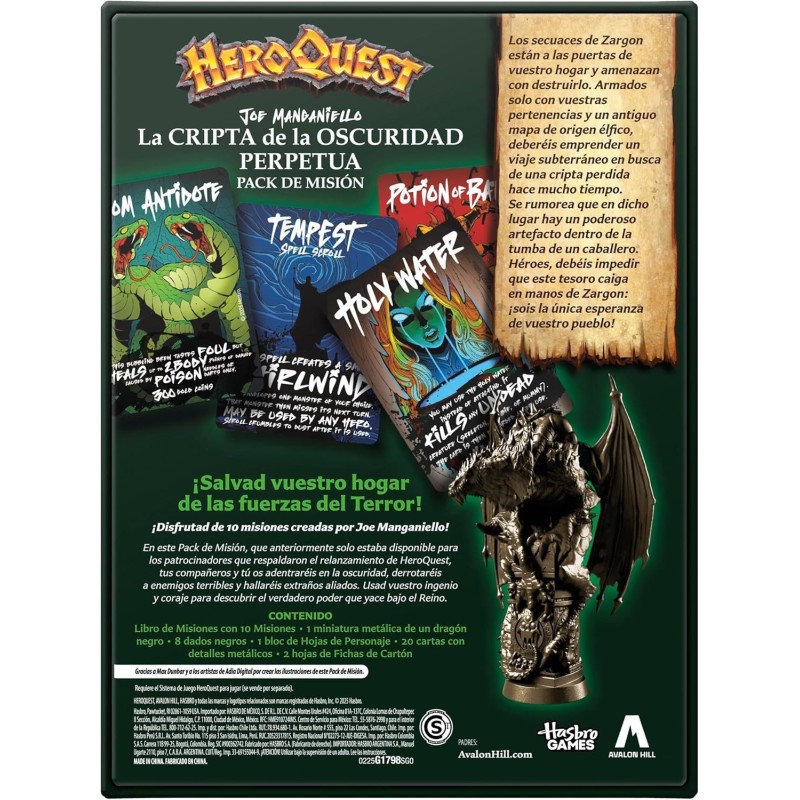 HEROQUEST - LA CRIPTA DE LA OSCURIDAD PERPETUA: PACK DE MISION