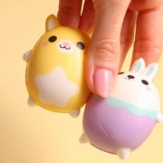 DISPLAY 8 SQUISHY DUNDUN ANIMALS