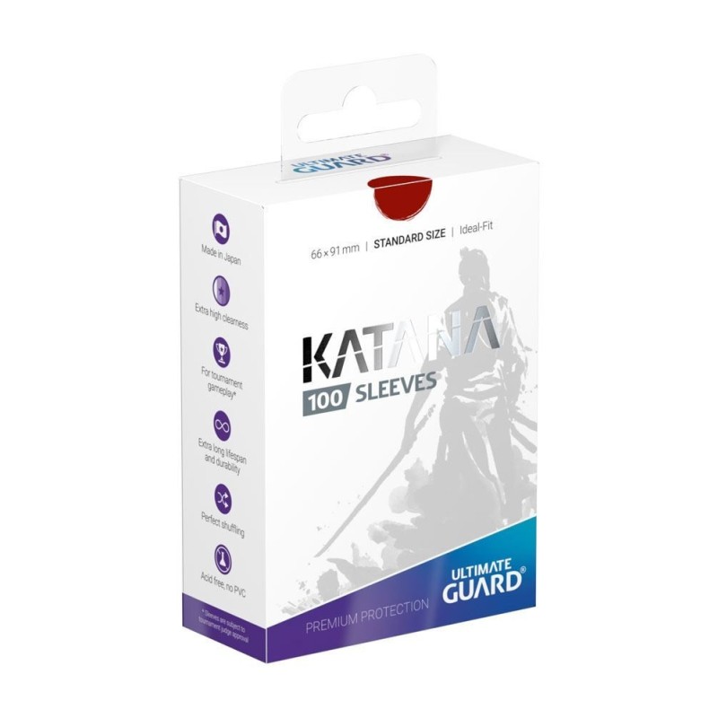 FUNDAS KATANA SLEEVES TAMAÑO STANDAR 100UD - ROJO