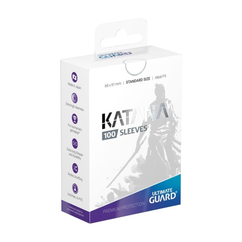 FUNDAS KATANA SLEEVES TAMAÑO STANDAR 100UD - BLANCAS
