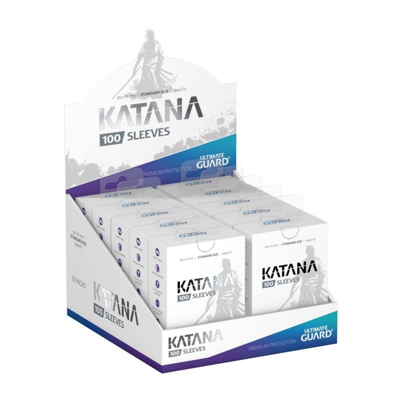 FUNDAS KATANA SLEEVES TAMAÑO STANDAR 100UD - BLANCAS