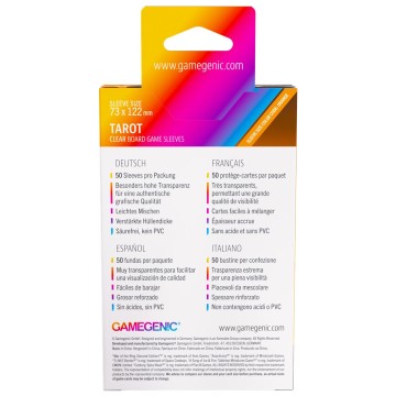 Board Game Sleeves Tarot Clear