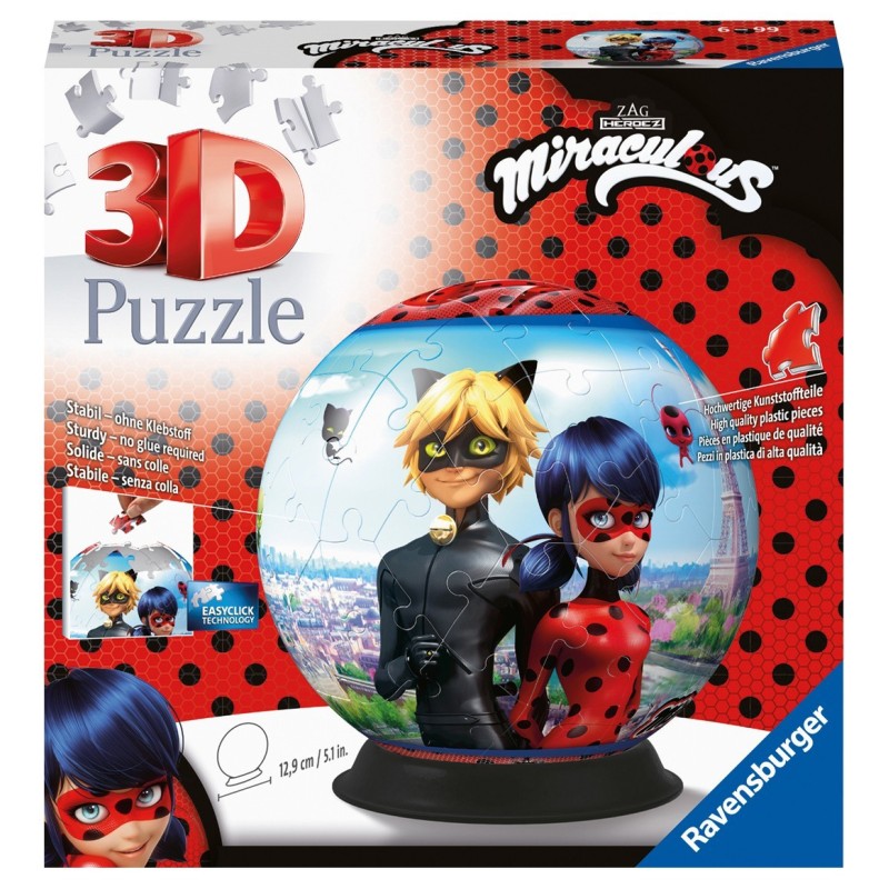 Puzzle Ball 3D 72 pcs: Puzzle ball Miraculous