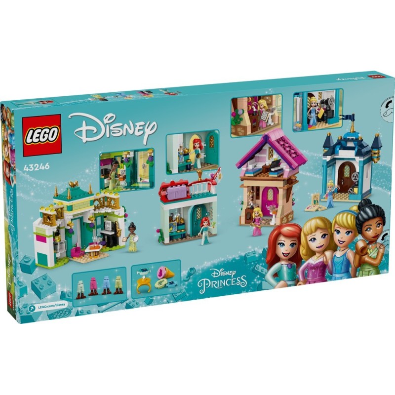 LEGO-43246 Aventura en el Mercado de las Princesas Disney