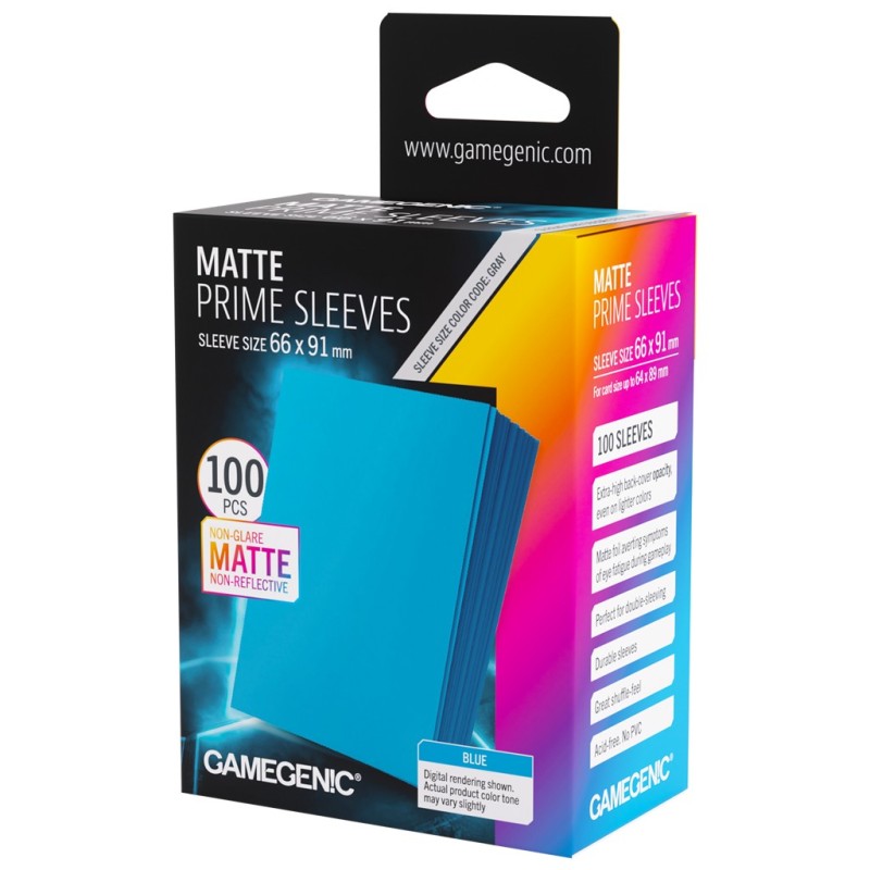 Matte Prime Sleeves Blue 66x91
