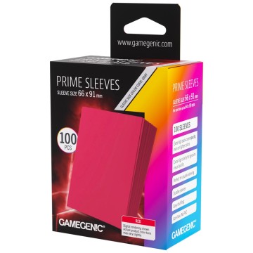 Prime Sleeves Red 66x91