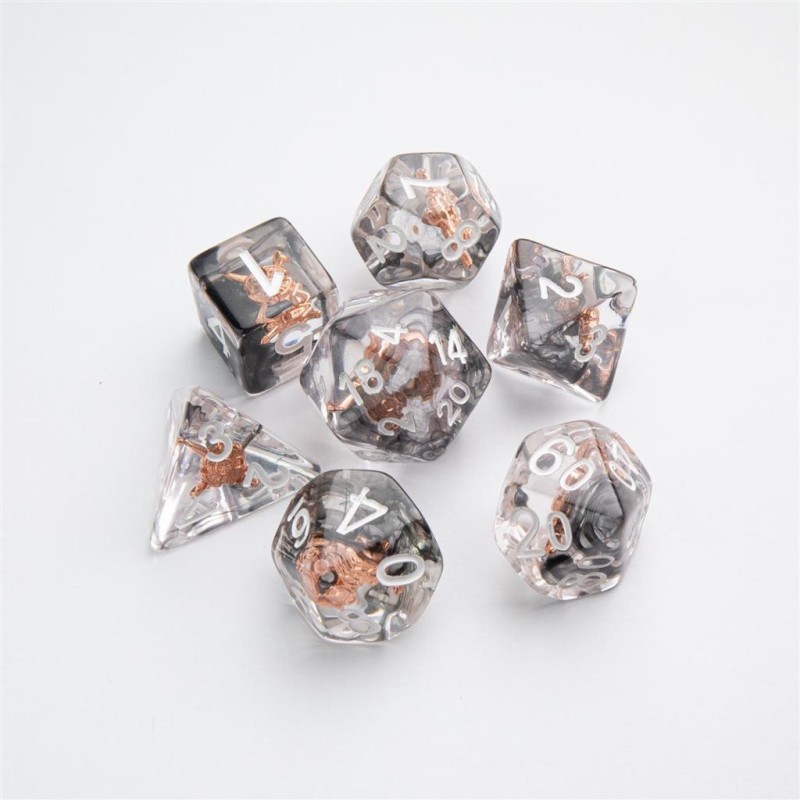 Shield & Weapons RPG Dice Set (7 pcs)