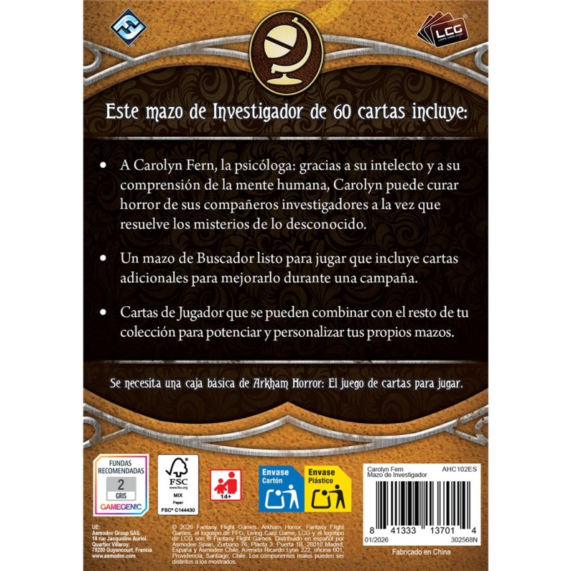 AH LCG: Carolyn Fern Mazo de investigador
