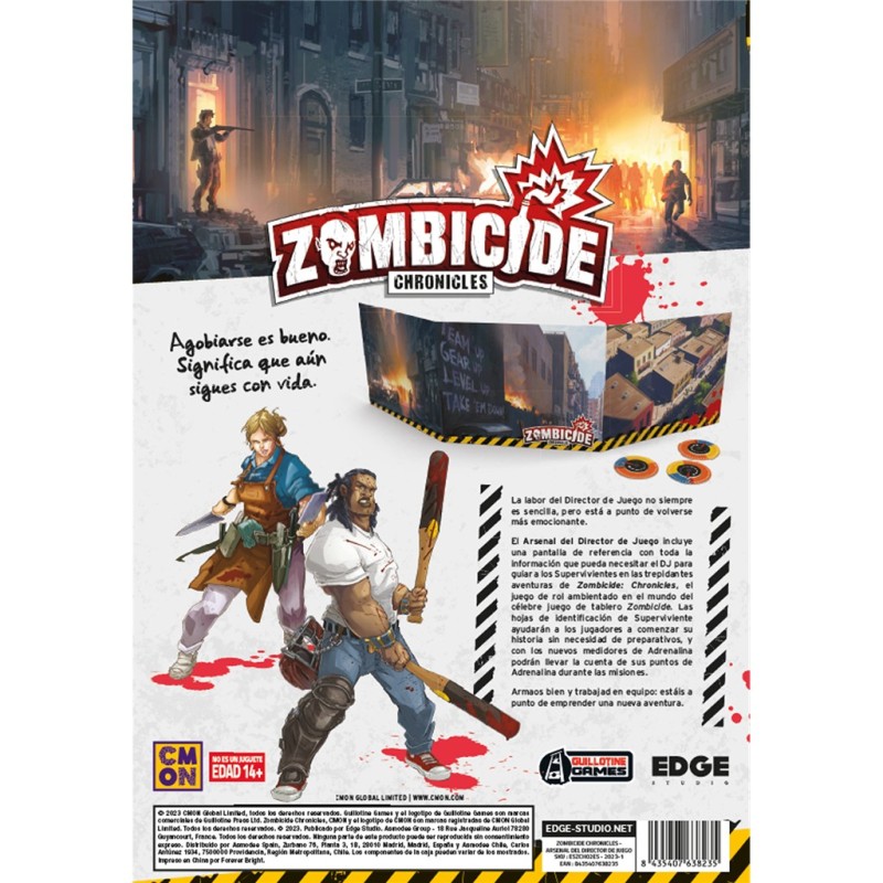 Zombicide Chronicles: pantalla del director
