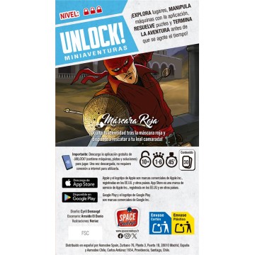 Unlock! Mini Máscara roja