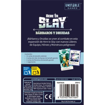 Here To Slay: Bárbaros y Druidas