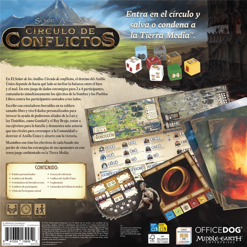 El señor de los anillos: Círculo de conflictos