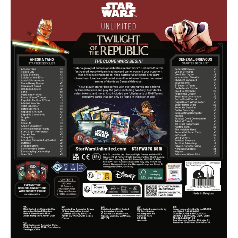 SWU: Twilight of the Republic 2-Player Starter