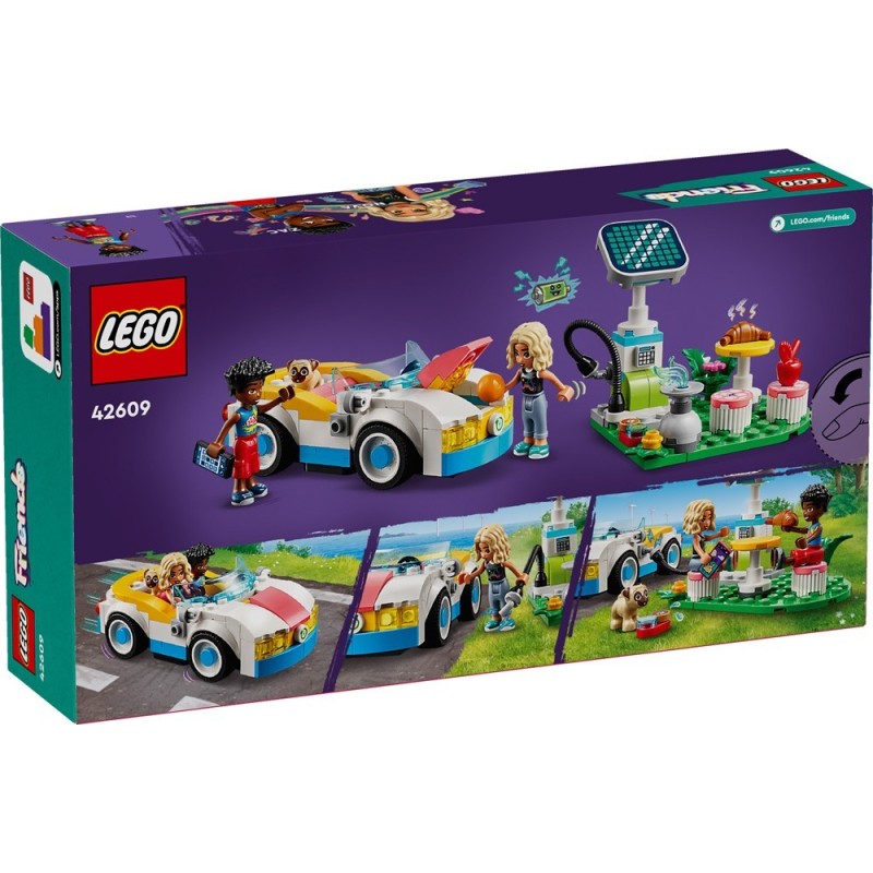 LEGO-42609 Coche Eléctrico y Cargador