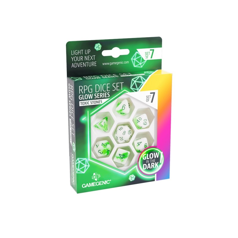 Toxic Stones RPG Dice Set (7 pcs)