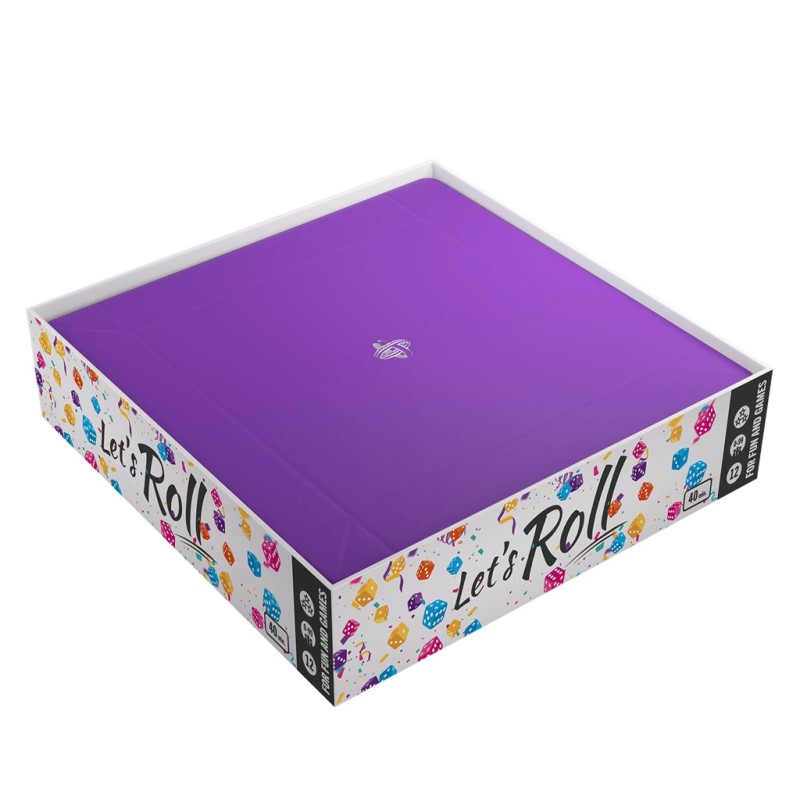 Magnetic Dice Tray Square Black/Purple