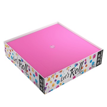 Magnetic Dice Tray Square Black/Pink