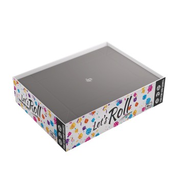 Magnetic Dice Tray Rectangular Black/Gray