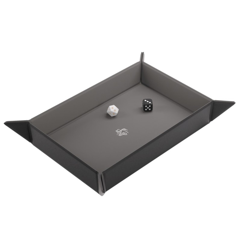 Magnetic Dice Tray Rectangular Black/Gray