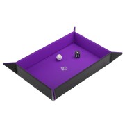 Magnetic Dice Tray Rectangular Black/Purple