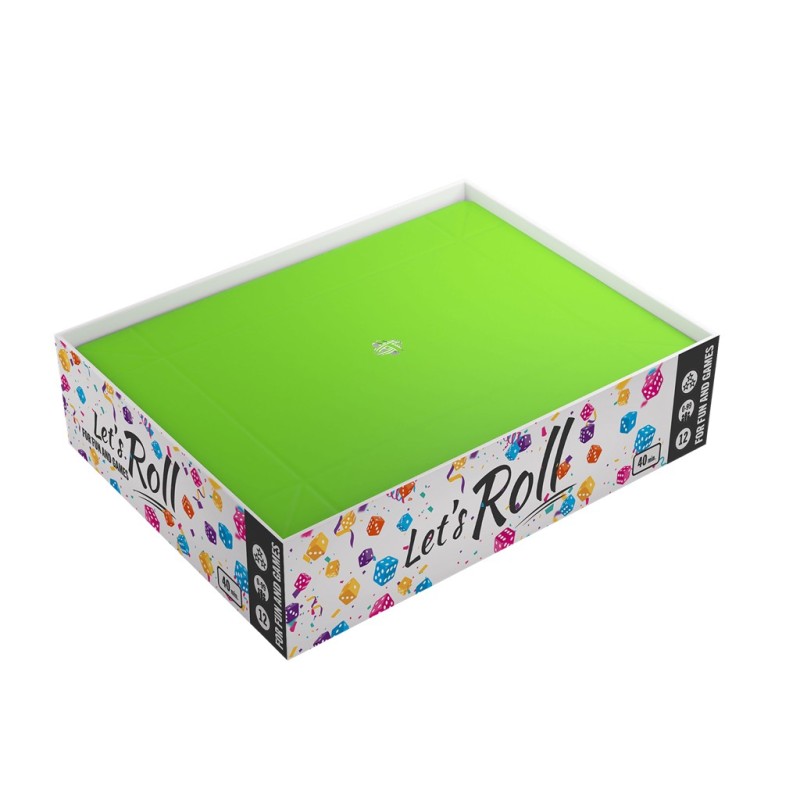 Magnetic Dice Tray Rectangular Black/Green