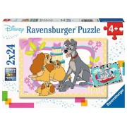 Puzzle 2 X 24 Pz: Cachorros favoritos de Disney