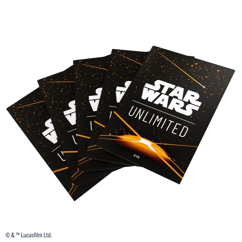 SWU Art Sleeves Card Back Orange