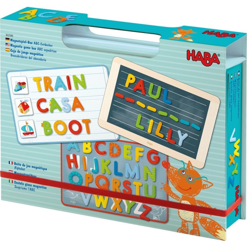 Caja de juego magnético Descubridores del abecedario