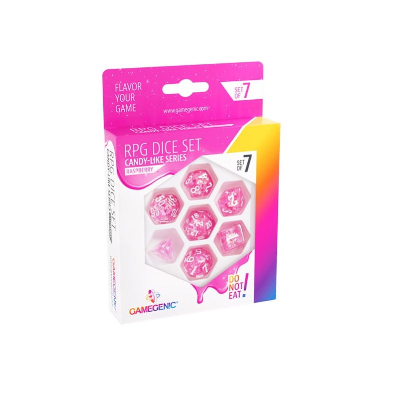 Raspberry RPG Dice Set (7pcs)