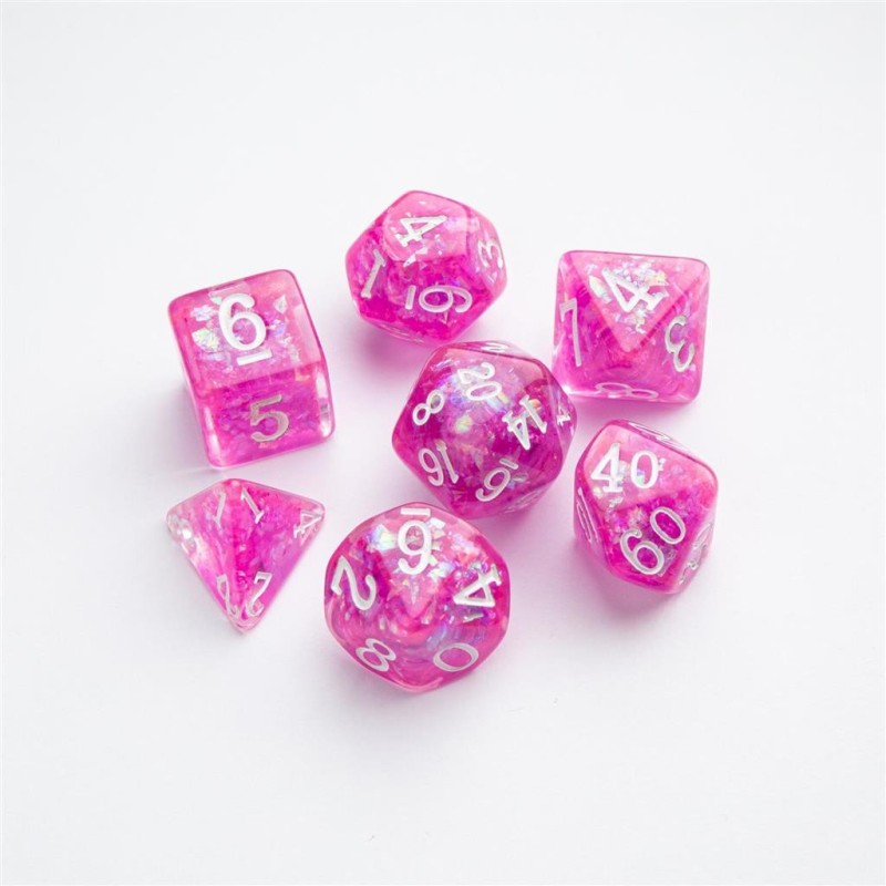 Raspberry RPG Dice Set (7pcs)