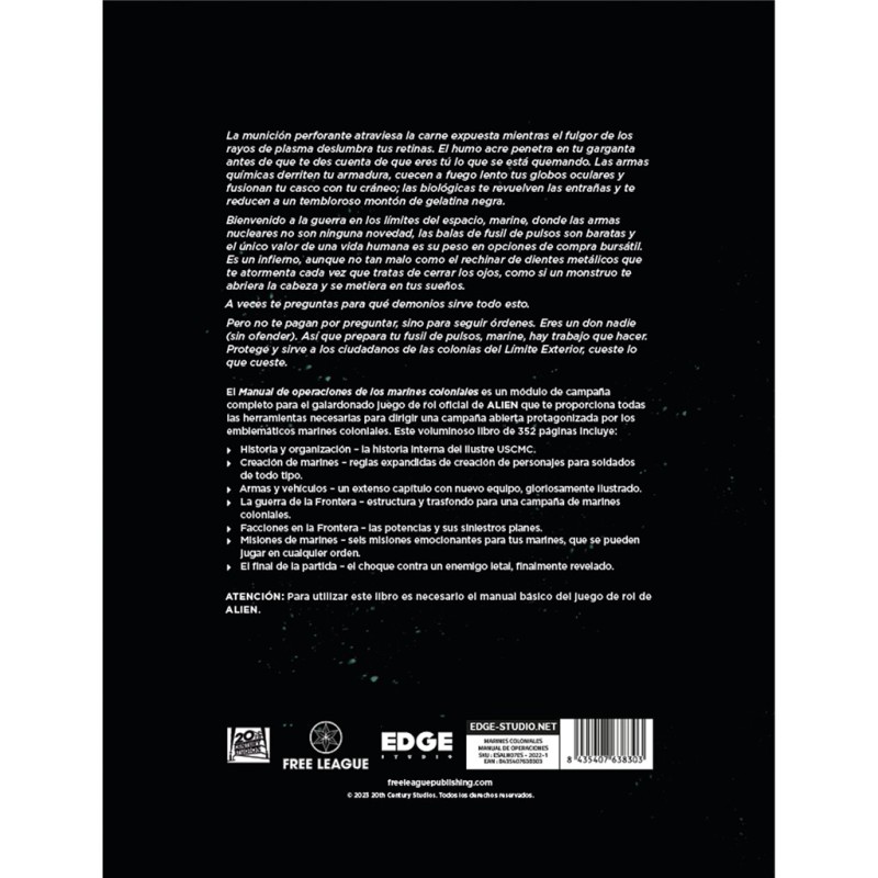 Marines Coloniales manual de operaciones