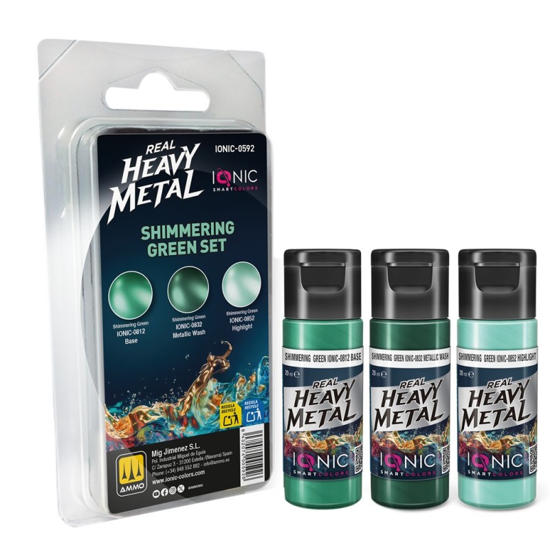 IONIC Real Heavy Metal Set de Verde Reluciente