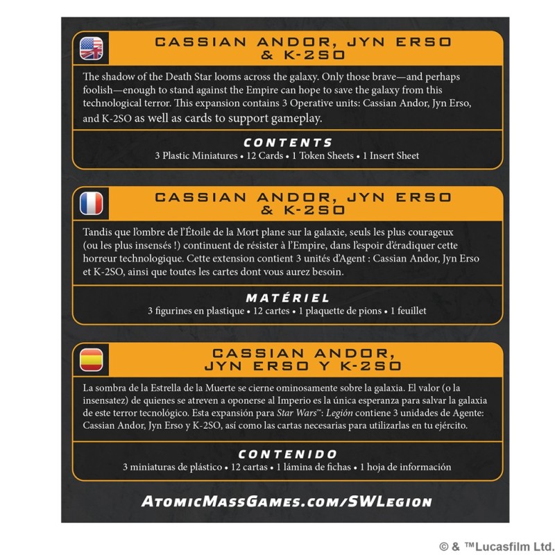 SWL: Cassian Andor, Jyn Erso & K-2SO