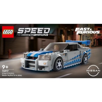 LEGO-76917 Nissan Skyline GT-R (R34) de 2 Fast 2 Furious