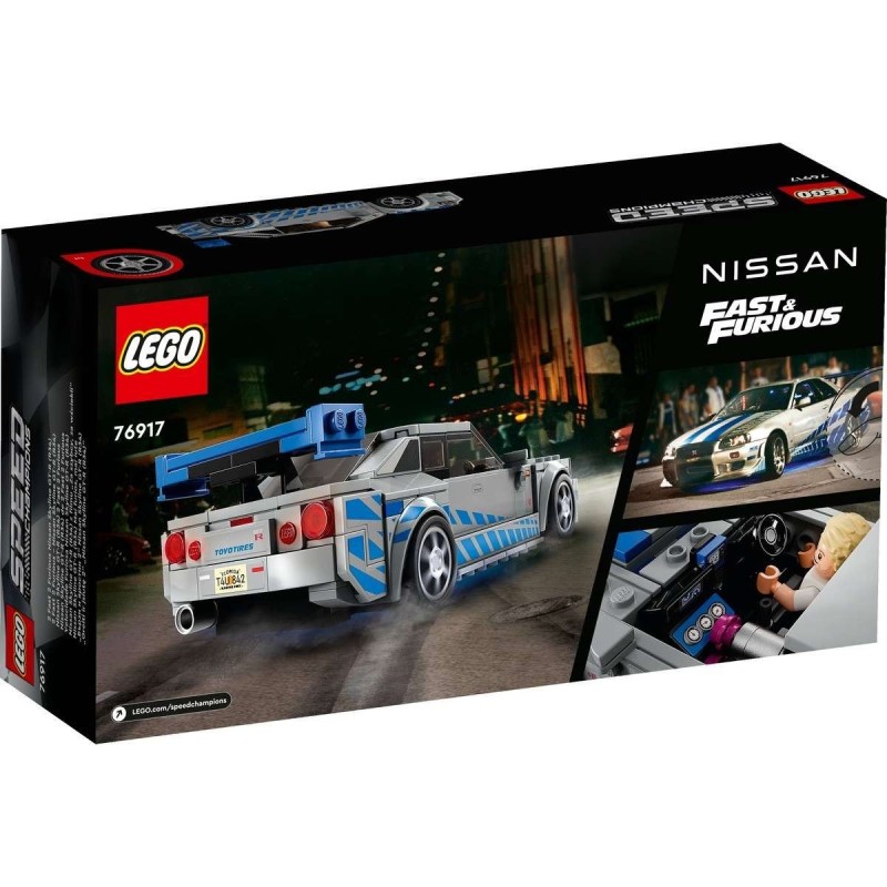 LEGO-76917 Nissan Skyline GT-R (R34) de 2 Fast 2 Furious