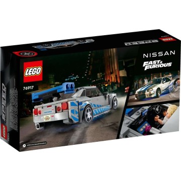 LEGO-76917 Nissan Skyline GT-R (R34) de 2 Fast 2 Furious