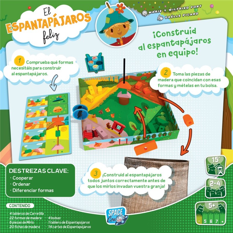 El espantapájaros feliz