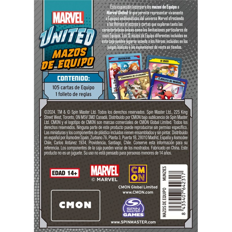 MU: Mazos de equipo