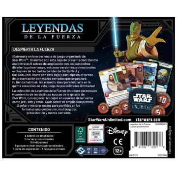 SWU: Leyendas de la Fuerza Caja de presentación